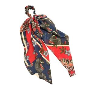 Anthropologie Floral Patterned Hair Scarf Ribbon Bow